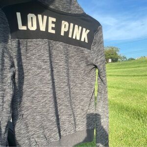 Victoria's Secret PINK Charcoal Quarter Zip Top